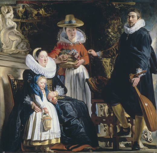 A Family with possible Self-Portrait  ca. 1622  Jacob Jordaens    1593-1678   Museo Nacional del Prado  Madrid  P01549
